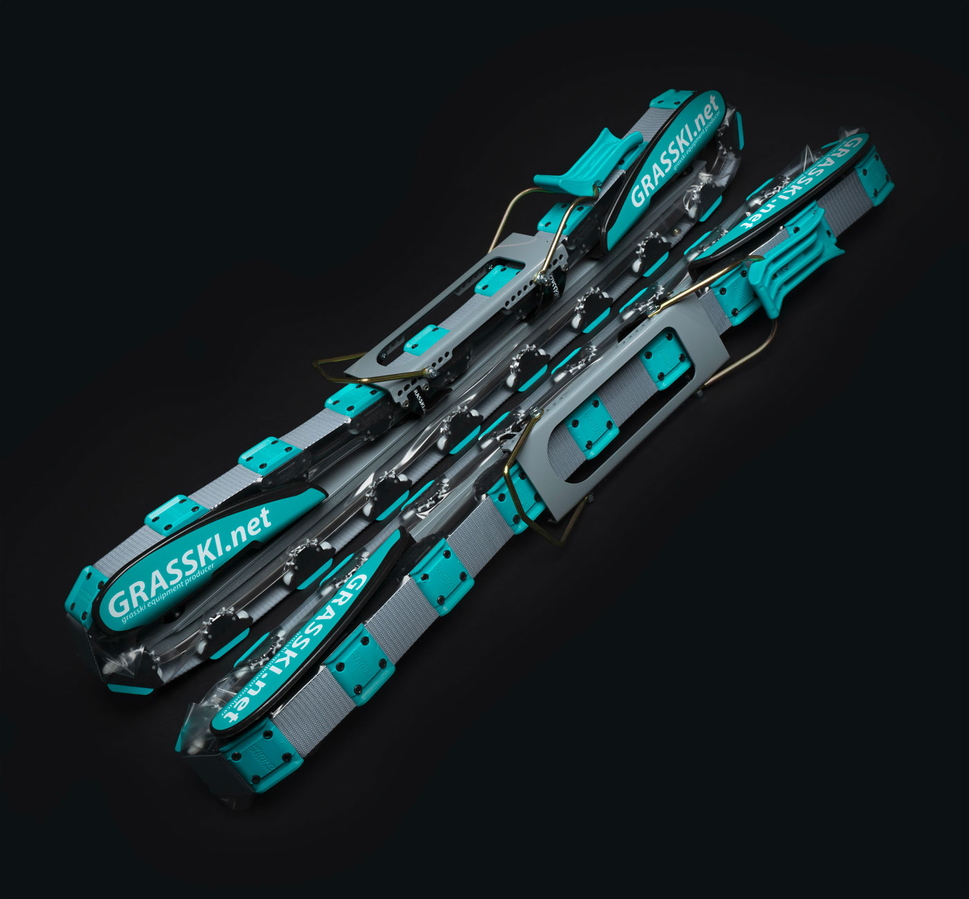 High-Stiffness PA66 Reinforced Plastic Element in Grass Ski